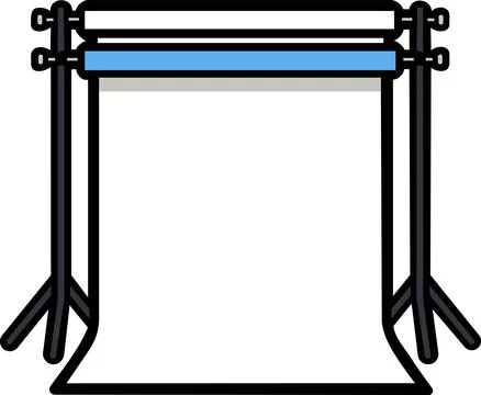 Studio backdrop stand support crossbar kit Illustration