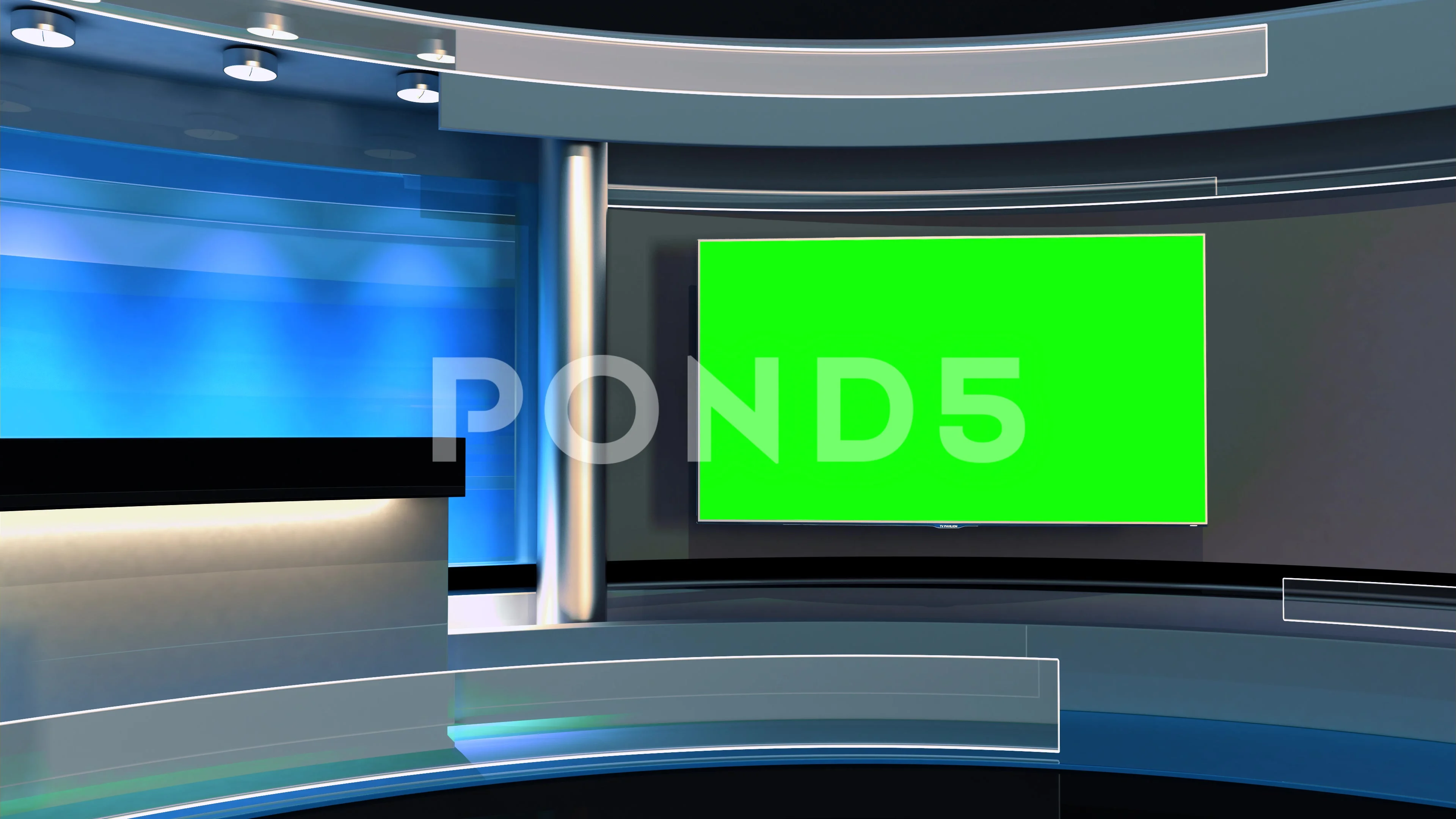 Studio. Background for any green screen ... | Stock Video | Pond5