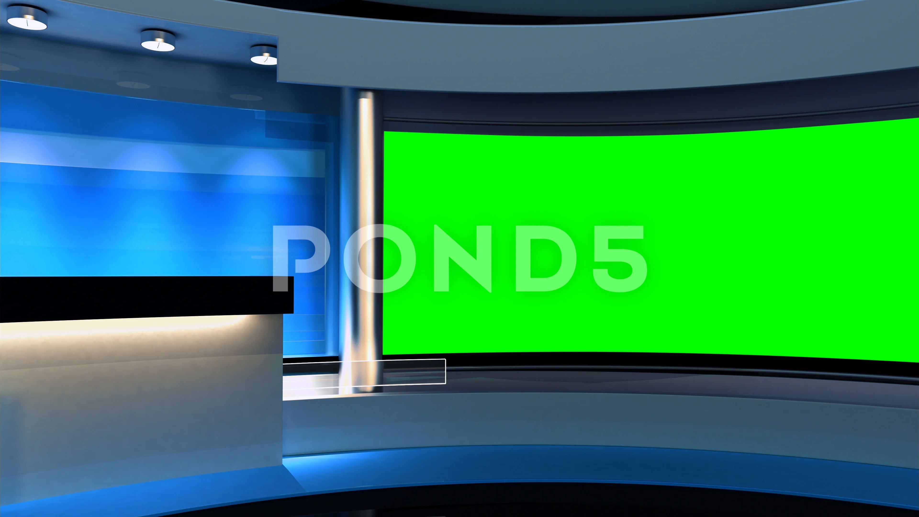 Studio. Background for any green screen ... | Stock Video | Pond5