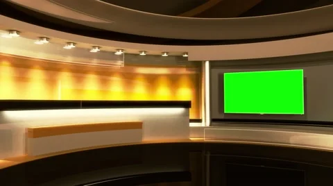 Studio. Background for any green screen or chroma key video production Stock Footage 62182827