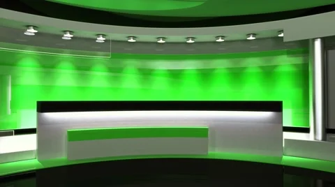 Studio. Background for any green screen or chroma key video production Stock Footage 62183577
