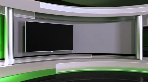 Studio. Background for any green screen or chroma key video production Stock Footage 62183861