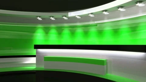 Studio. Background for any green screen or chroma key video production Stock Footage 62183886