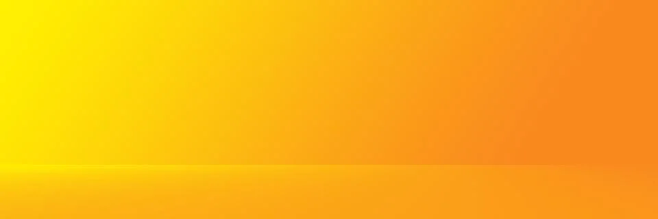 Studio Background - Bright Gold Gradient horizontal studio room wall background. Stock Illustration
