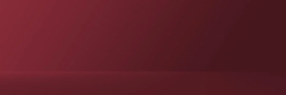 Studio Background - Bright Red Gradient horizontal studio room wall background. 库存插图