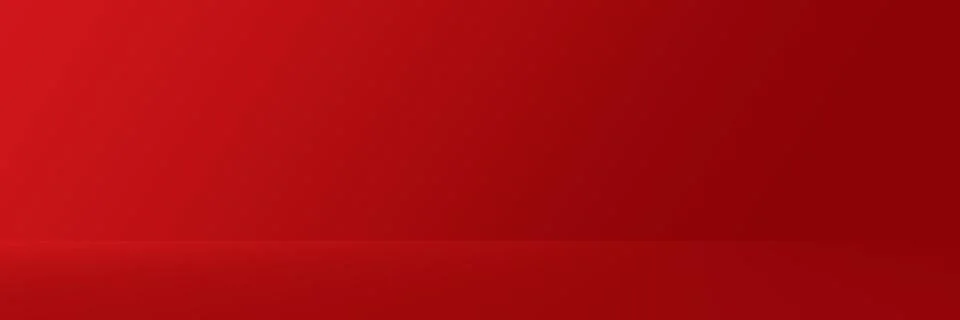 Studio Background - Bright Red Gradient horizontal studio room wall background. イラスト素材