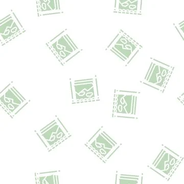Studio background equipment glyph vector seamless pattern Illustrazione stock
