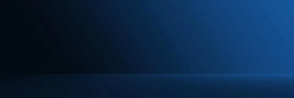 Studio Background - Gradient luxury dark blue horizontal studio room background. Stock Photos