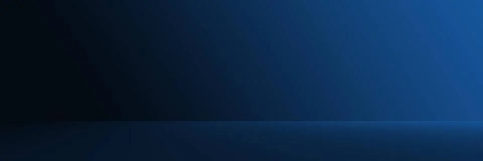 Studio Background - Gradient luxury dark blue horizontal studio room backg... Stock Photos