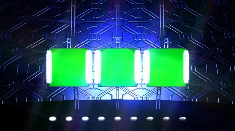 Studio background - green screen Stock Footage 34536285