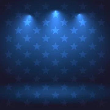 Studio background with lights Stock Illustration