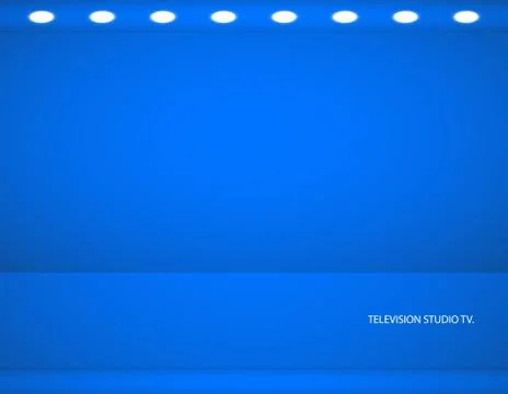 Studio background. Vector empty blue studio for your design, spotlight. Vector Stock Illustration