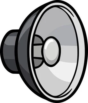Studio beauty dish light reflector equipment icon Stock Illustration