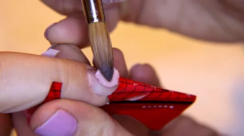 Studio beauty, nails manicure, close up shot 스톡 동영상 47793710