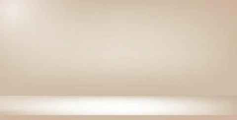Studio beige gradient background. Light neutral wall product room. Minimal Stock Illustration