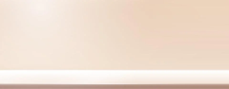 Studio beige gradient background. Light neutral wall product room. Minimal Illustrazione stock