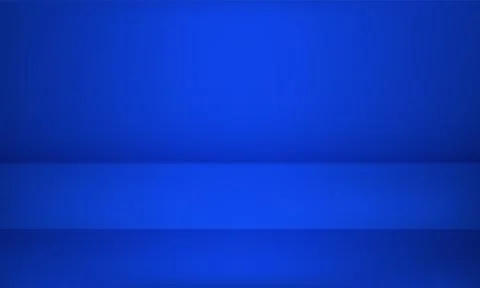 Studio blue background or product table showroom Illustrazione stock