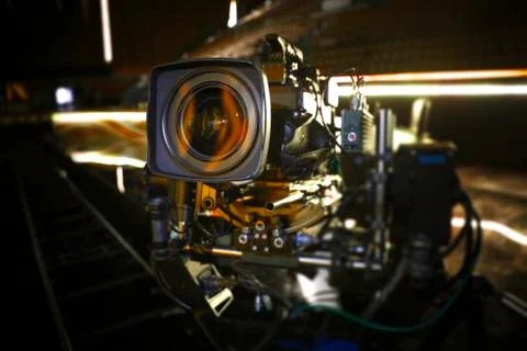 Studio camera at the concert. Stock Photos
