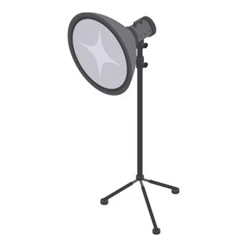 Studio camera light icon, isometric style Stock Illustration