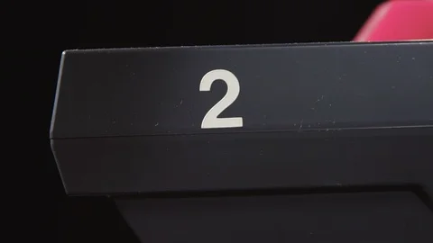 Studio camera number 2 with tally light Stock Footage 89497425