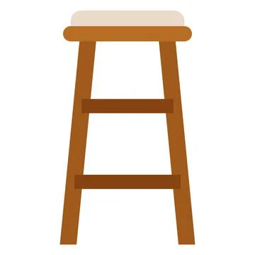 Studio chair flat clipart vector illustration Stock Illustration