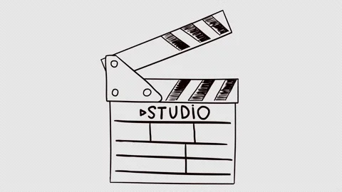 Studio clapperboard Stock Footage 148794285