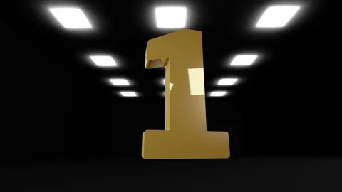 Studio Countdown 1 to 10 Stock-Footage 73769670