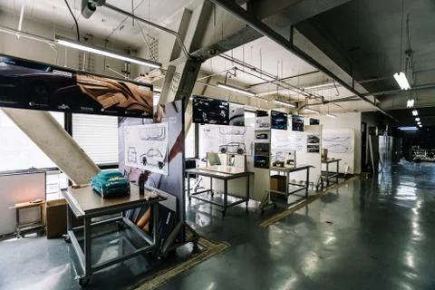 A studio to develop a concept car Foto stock