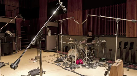 Studio Drummer 01 Timlapse1920 30 Stockbeeldmateriaal 35205977