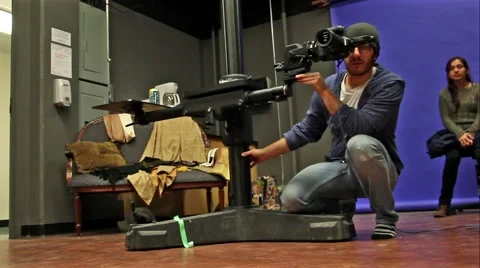 Studio envirnoment micro dolly scene. Stock Footage 50149508