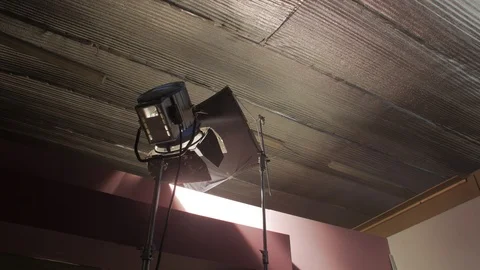 The Studio Films Lighting Stock Footage 119257854