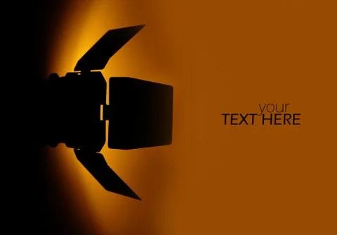 Studio flash with the copy space Stock Photos