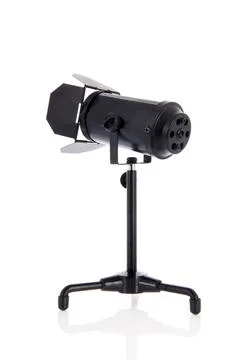 Studio flash light Studio flash light isolated on white background Copyrig... Foto stock