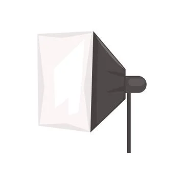 Studio flash with soft box vector Illustration Stock Illustration