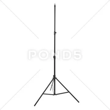 Studio flash stand over isolated white background Stock Photos