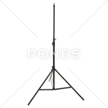Studio flash stand over isolated white background Stock Photos