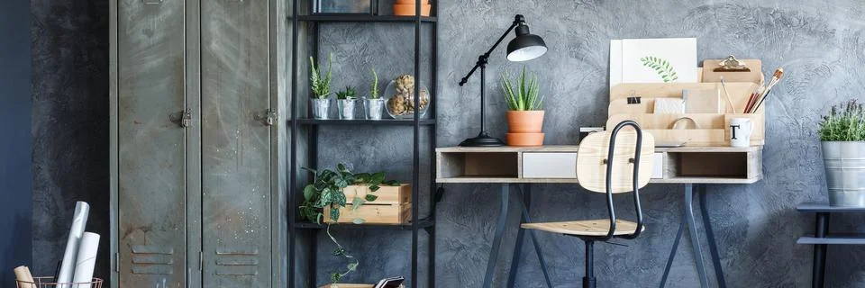 Studio of freelancer Stock-Fotos