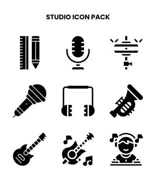 Studio Glyph UI Icons Pack Иллюстрация