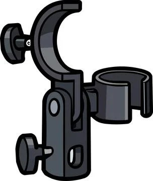 Studio grip head clamp holder extension bracket Stock Illustration