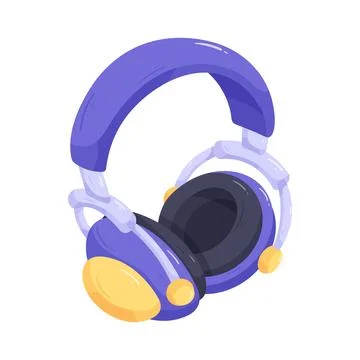 Studio headphone Stock Illustration