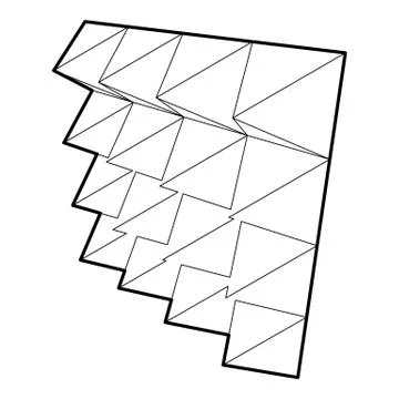Studio insulation icon, outline style Illustration