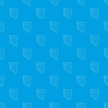 Studio insulation pattern vector seamless blue 스톡 일러스트