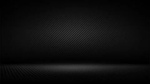 Studio interior with carbon fiber texture. Background for mounting, product Stock Illustration