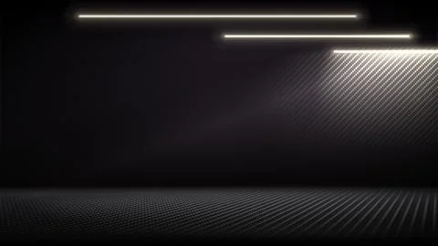 Studio interior with carbon fiber texture. Modern carbon fiber textured interior 스톡 일러스트