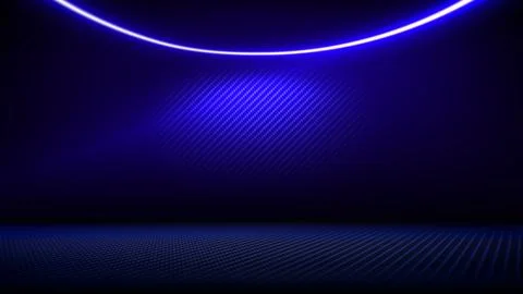 Studio interior with carbon fiber texture. Modern carbon fiber textured blue 스톡 일러스트