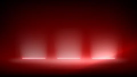 Studio interior, stage with neon, led lighting. Background, backdrop mounting 스톡 일러스트
