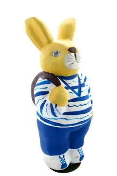 Studio isolated of easter bunny Stock-Fotos