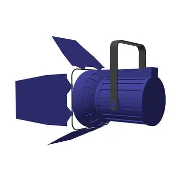 Studio lamp.3d Vector illustration. Stockillustratie