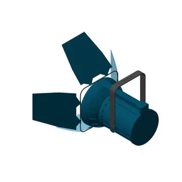 Studio lamp.3d Vector illustration.3d isometric style. 库存插图