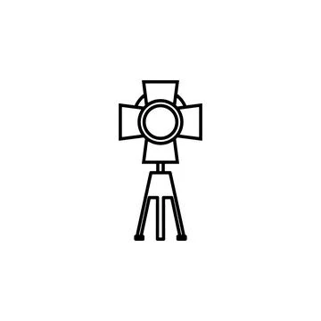 Studio light. Element of job lighting icon for mobile concept and web apps. Thin Stock-Illustration